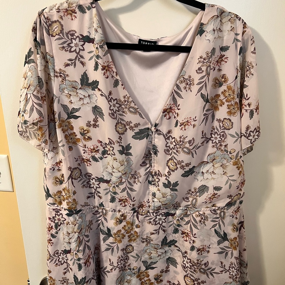 Torrid Floral Blouse